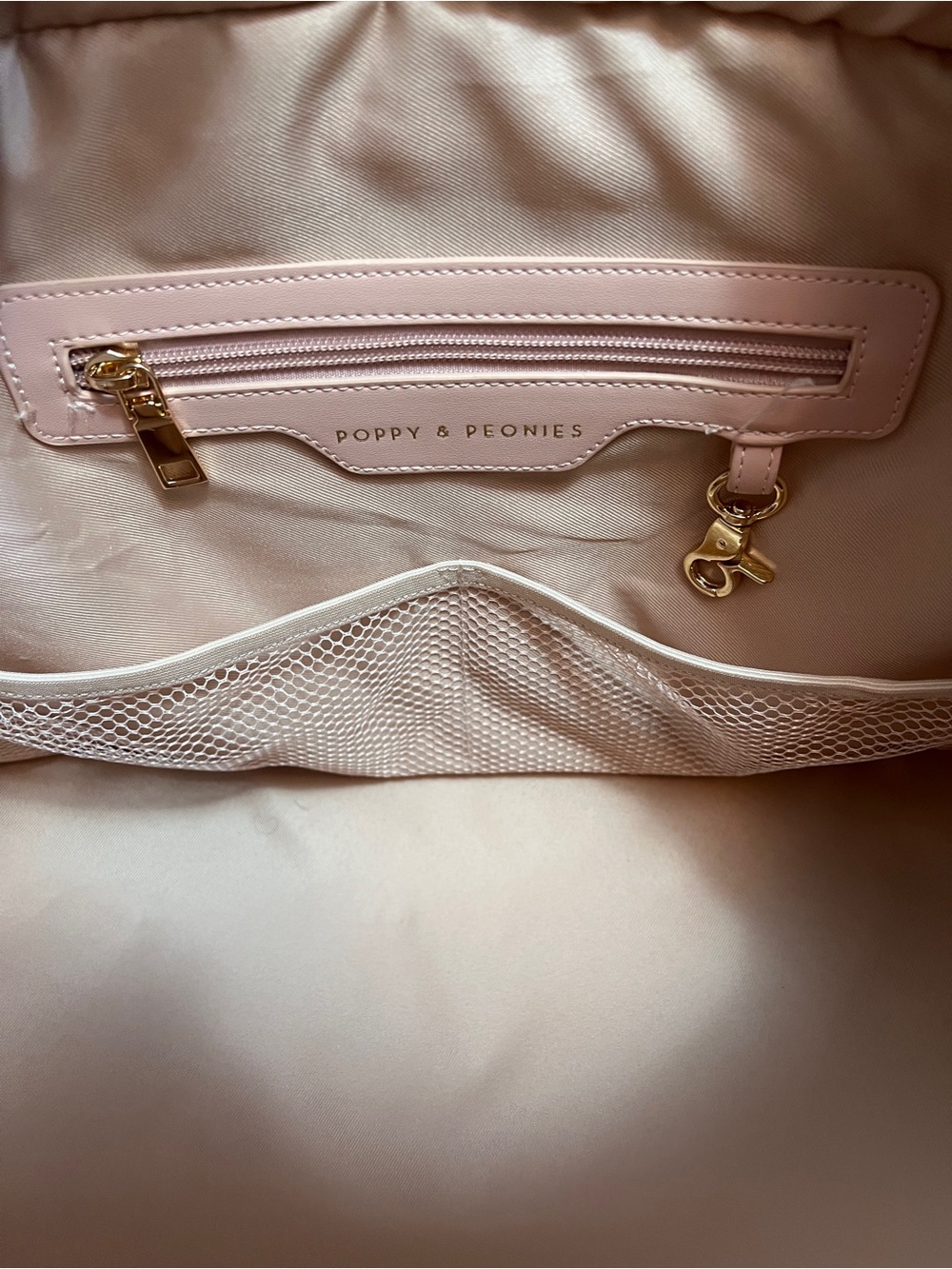 Poppy & Peonies Quilted Voyager Weekender Travel Bag Gym Carry-On in Espresso - Picture 13 of 15